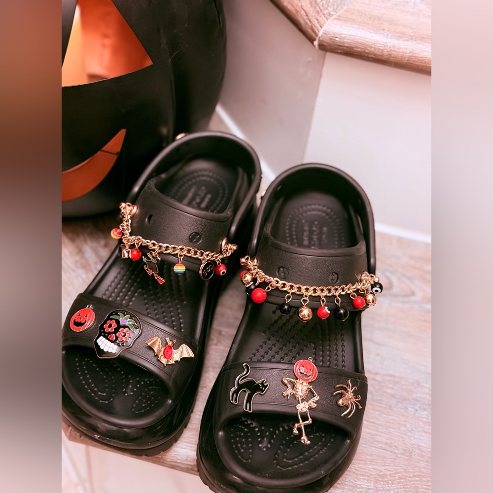 Black Mega crush Crocs